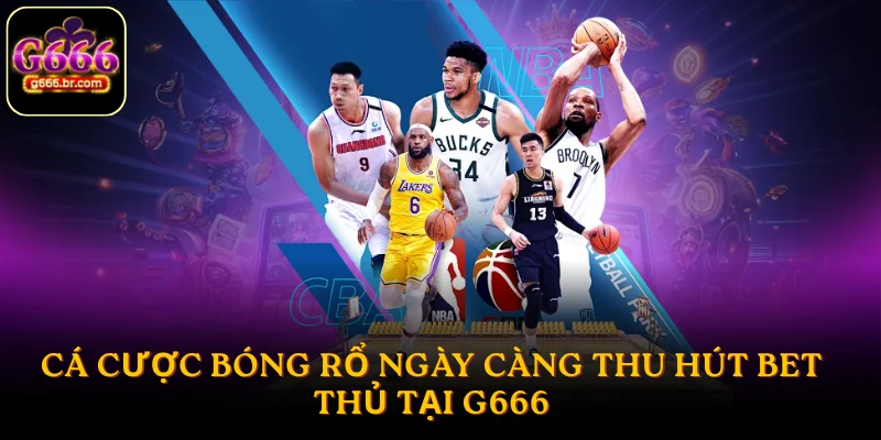 Cá cược bóng rổ ngày càng thu hút bet thủ tại G666